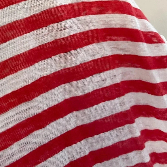 Tommy Hilfiger linen nautical stripe tunic preppy summer vacation resort classic - Picture 5 of 6